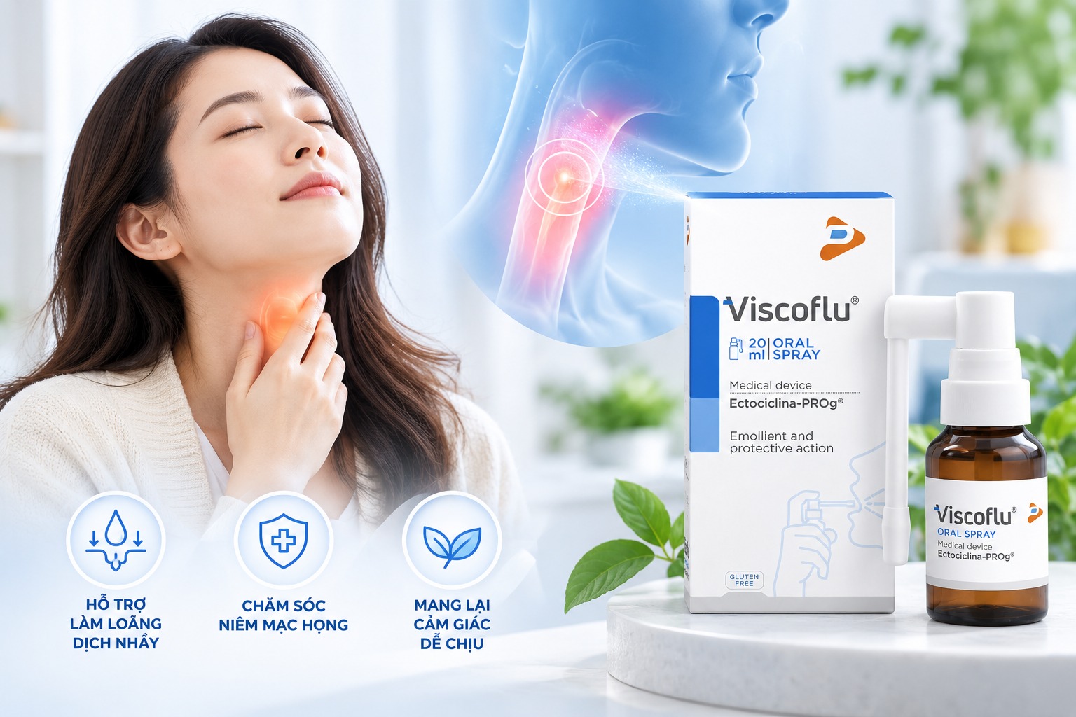 Chăm sóc họng đúng cách khi khô rát, nhiều dịch nhầy và khó chịu ở cổ họng