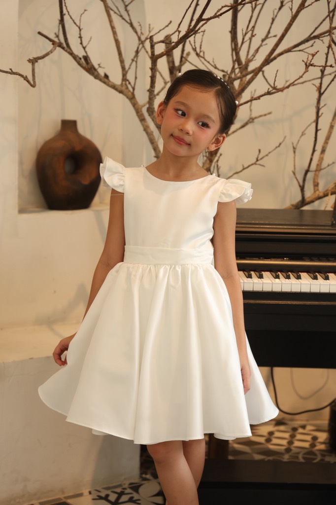 Gardenia Dress - Đầm cánh tiên đính hạt trai lưng