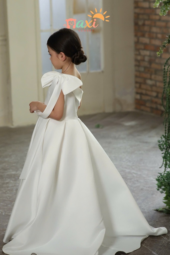 Calla Grace Dress - Đầm lệch vai dài
