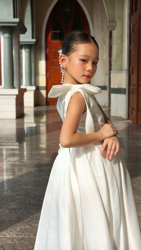 Jolie Dress - Đầm lệch vai tafta cao cấp