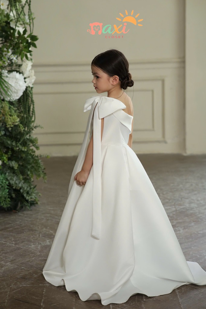 Calla Grace Dress - Đầm lệch vai dài