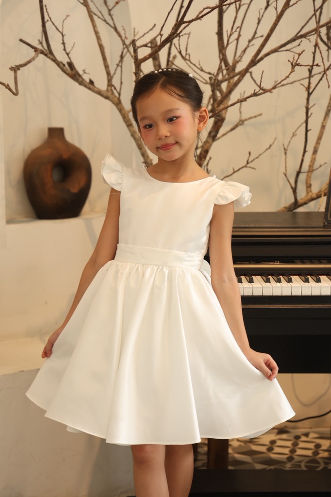 Gardenia Dress - Đầm cánh tiên đính hạt trai lưng