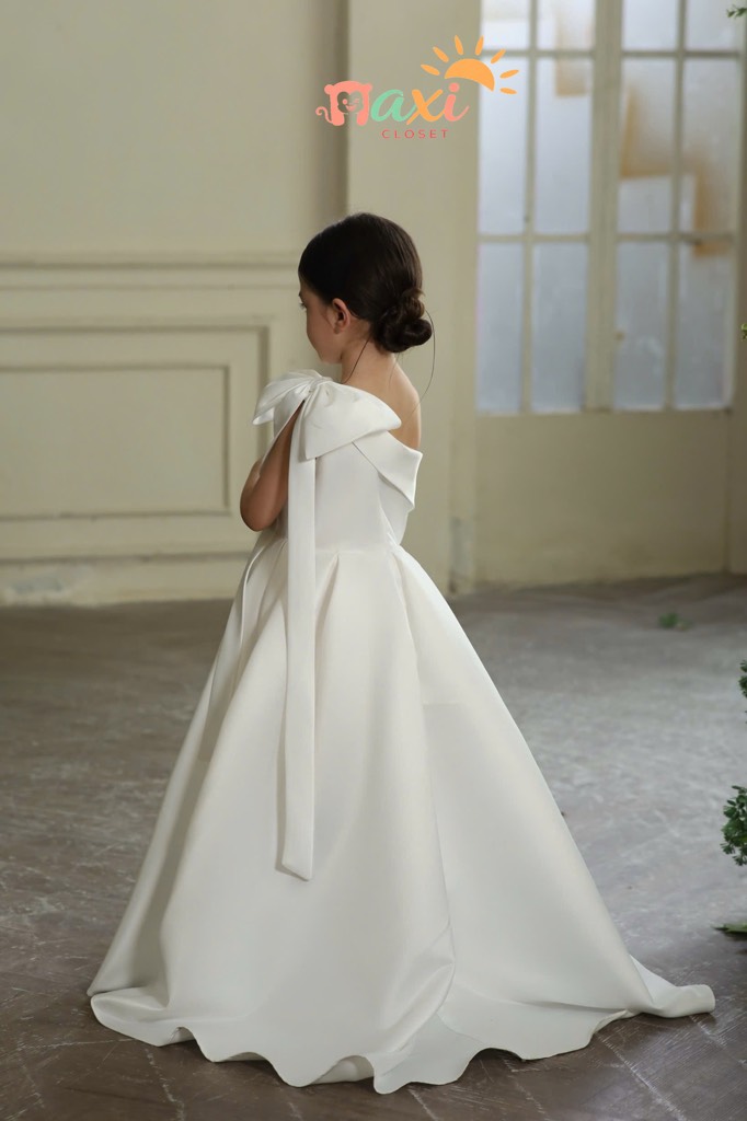 Calla Grace Dress - Đầm lệch vai dài