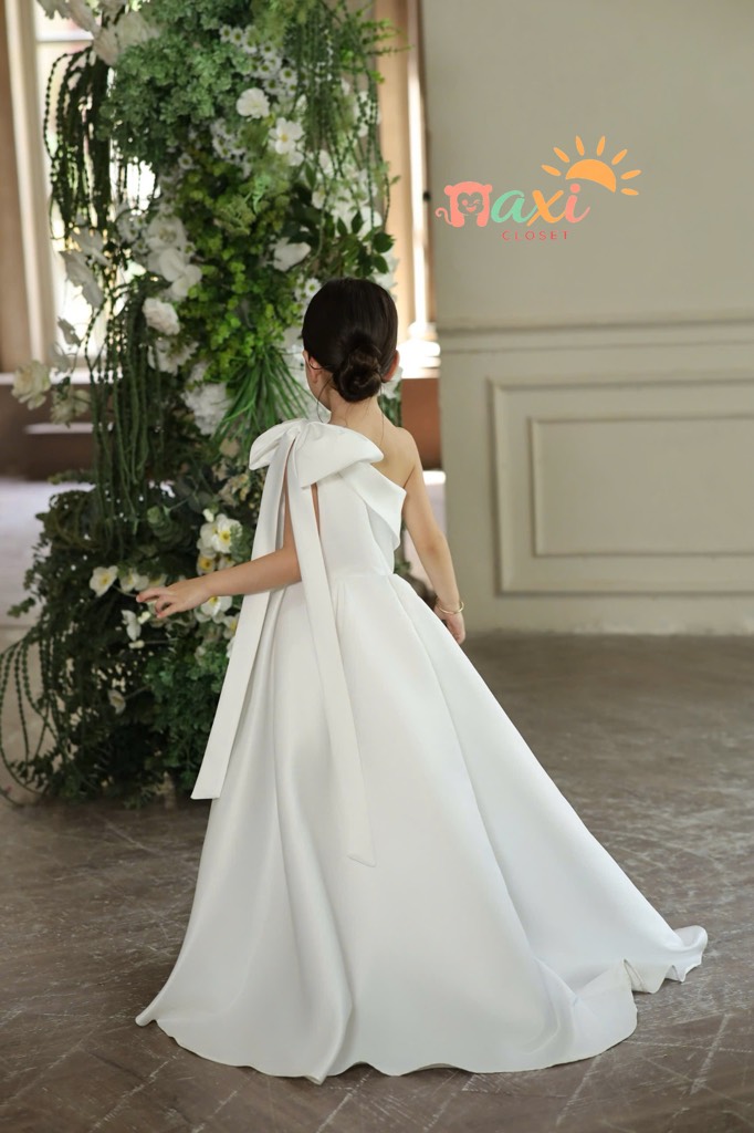 Calla Grace Dress - Đầm lệch vai dài