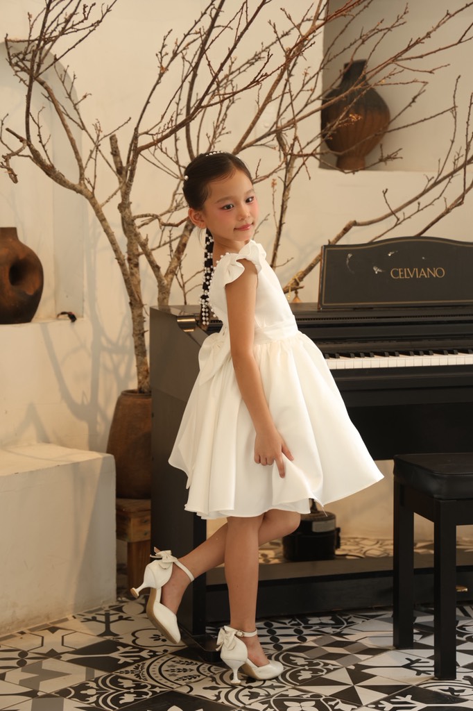 Gardenia Dress - Đầm cánh tiên đính hạt trai lưng