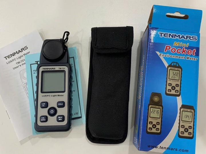 Máy đo ánh sáng Model: TM-721 Hãng SX: Tenmars – Đài Loan