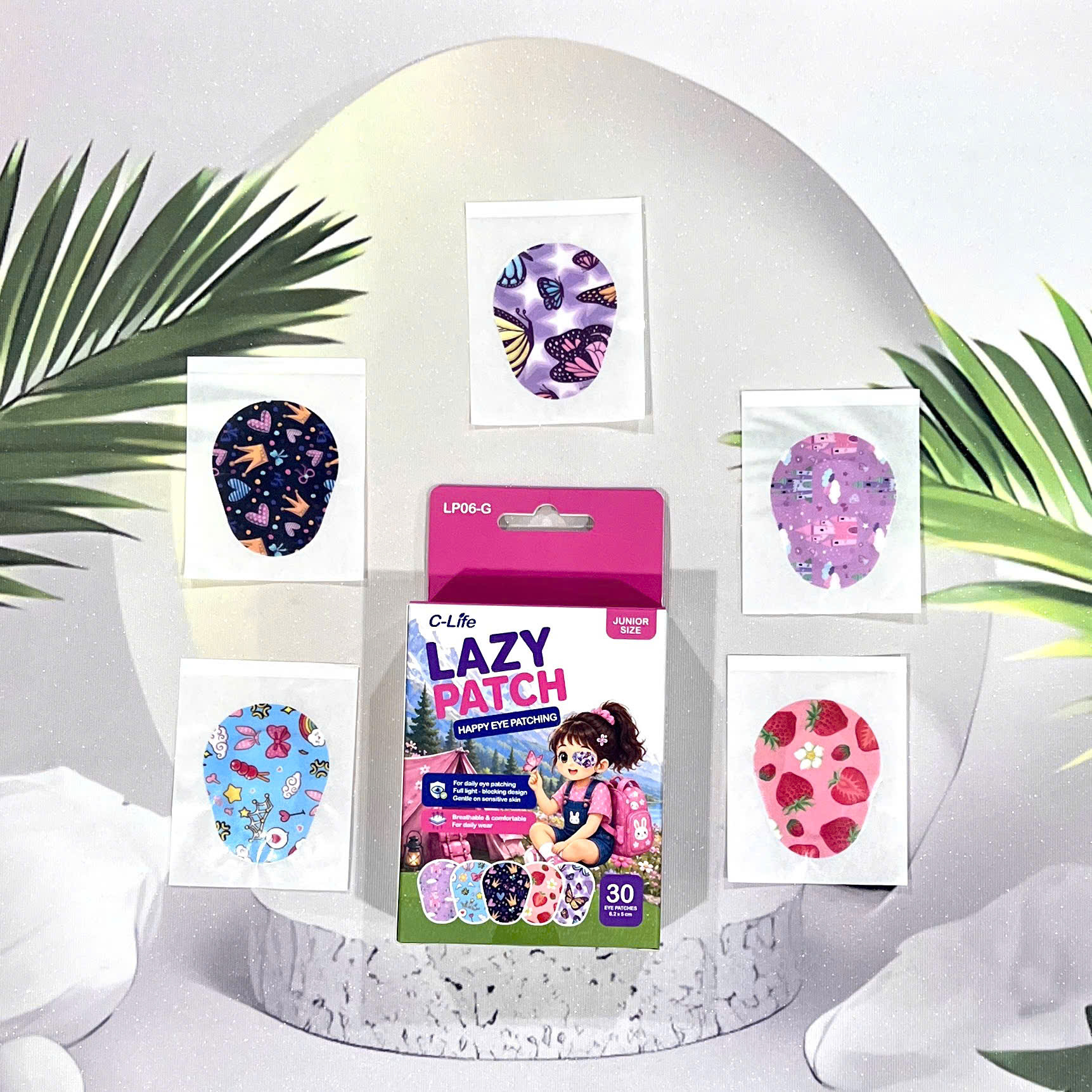 Băng dán mắt Lazy Patch LP06-G, 30 miếng/ hộp