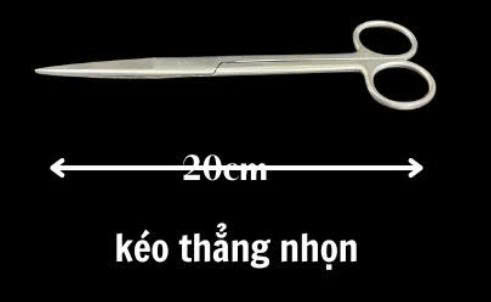 Kéo phẫu thuật thẳng nhọn tù 16cmPakistan