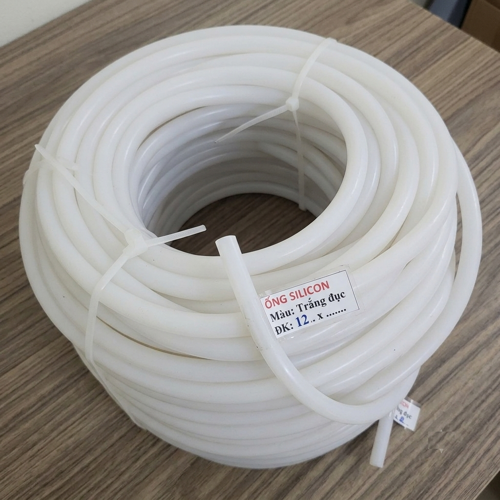 Ống Silicon chịu nhiệt màu đục sữa nhiều kích thước