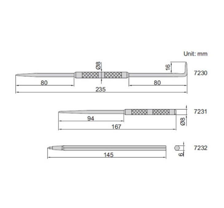 Mũi vạch dấu Insize 7231