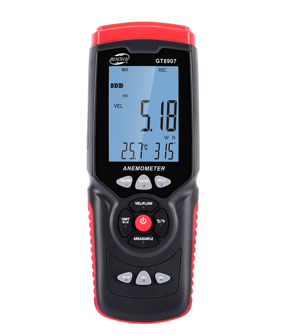 Máy đo tốc độ gió kỹ thuật số GT8907