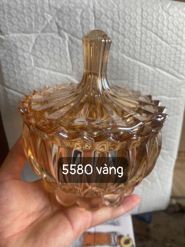 thố mứt 5580 vàng phi 15cm
