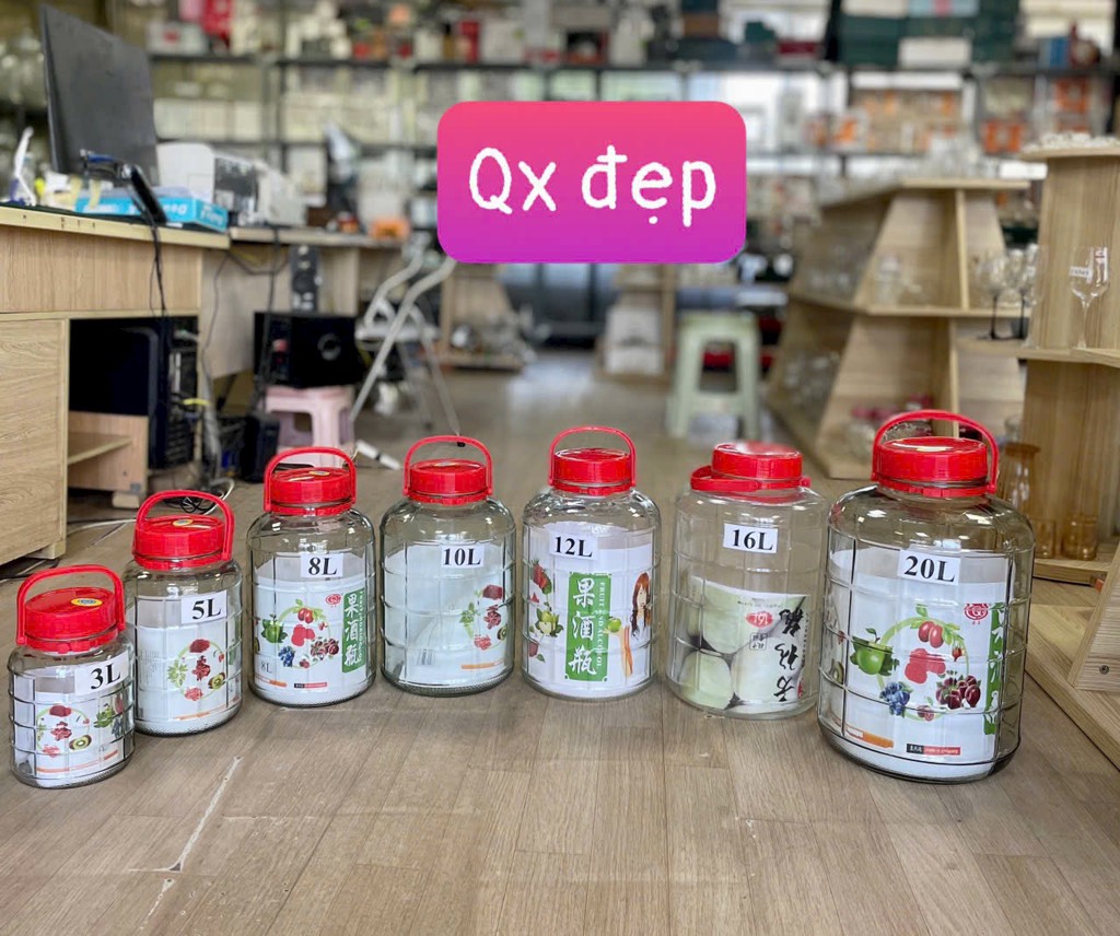 lọ quai tím 20l