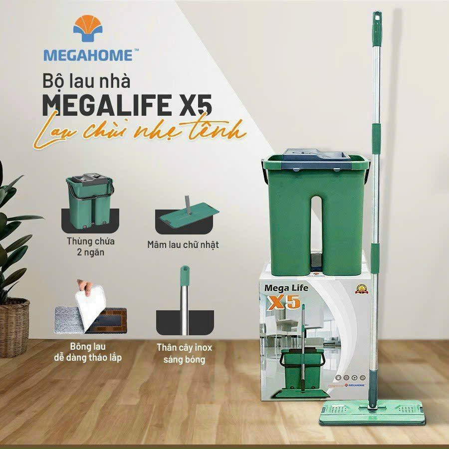 lau nhà mega life x5