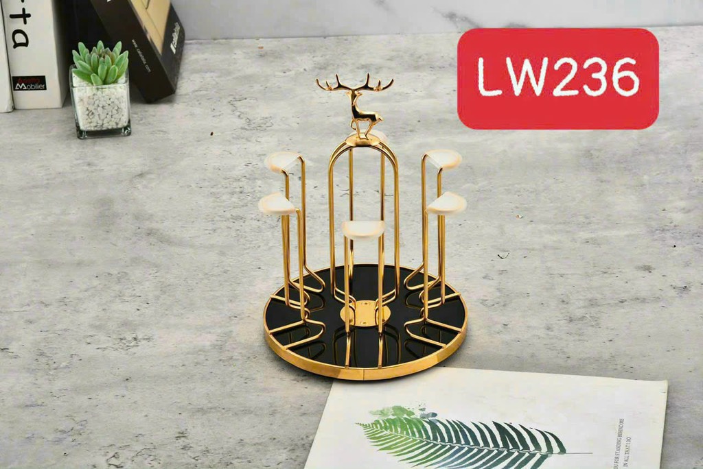 cắm cốc tròn vàng huơu đĩa đen-LW236