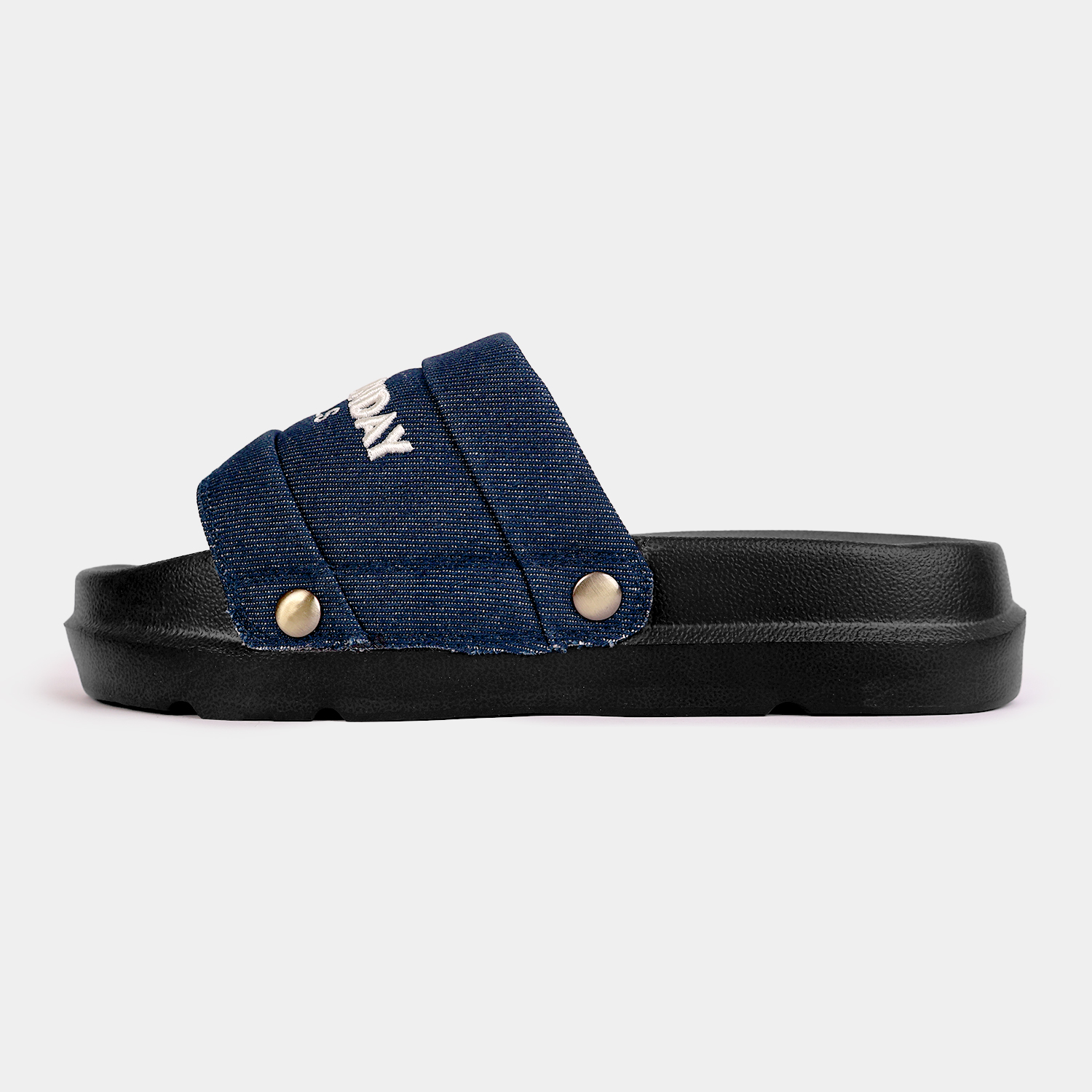 Dép Nam Nữ Nam Nữ Second Sunday Denim Slides SL12
