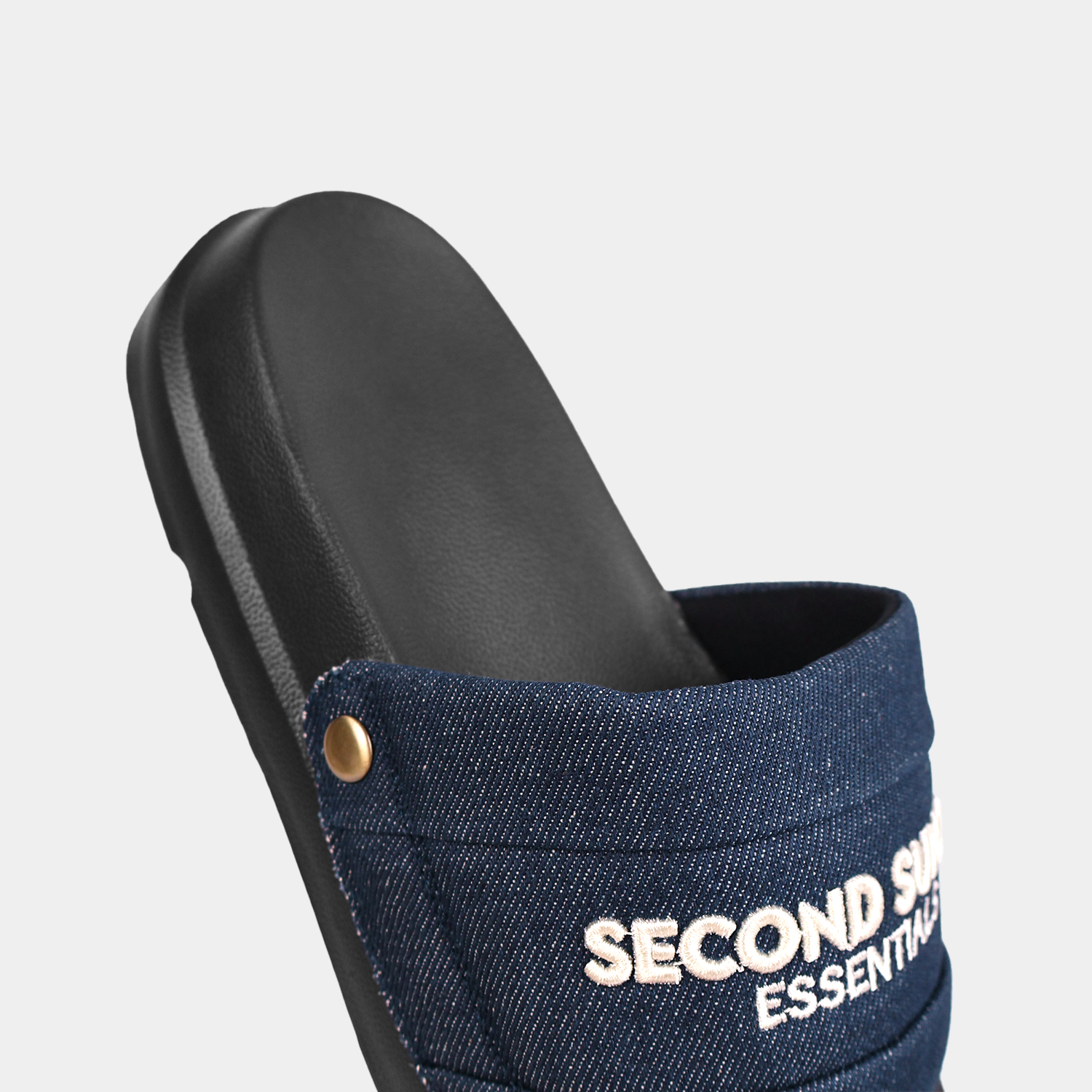 Dép Nam Nữ Nam Nữ Second Sunday Denim Slides SL12