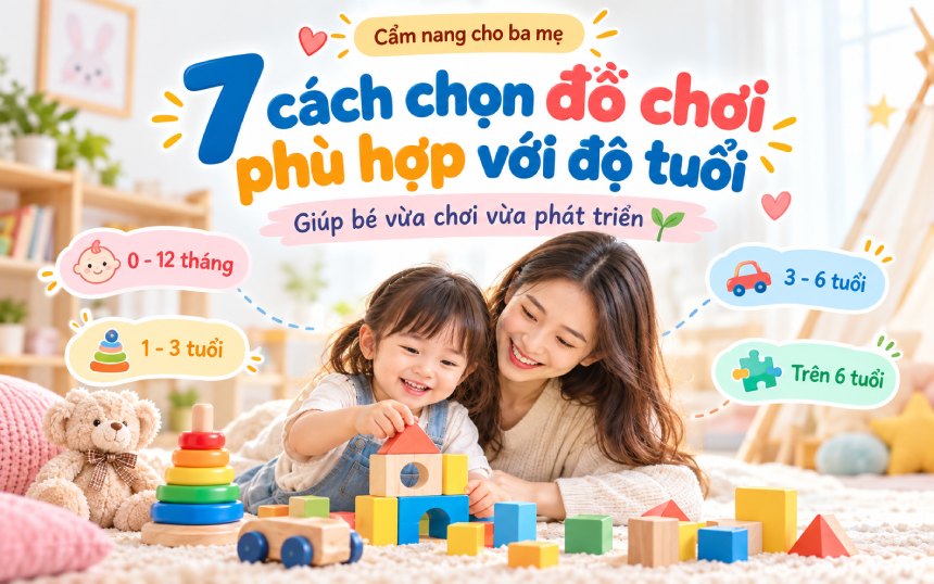 7 cách chọn đồ chơi phù hợp với độ tuổi giúp bé vừa chơi vừa phát triển