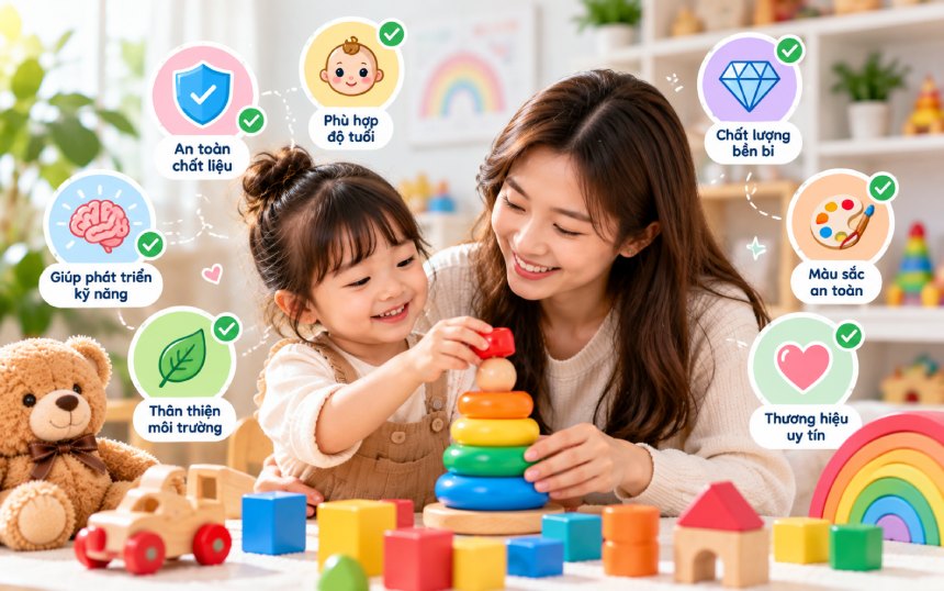 7 tiêu chí ba mẹ nên kiểm tra trước khi mua đồ chơi cho bé