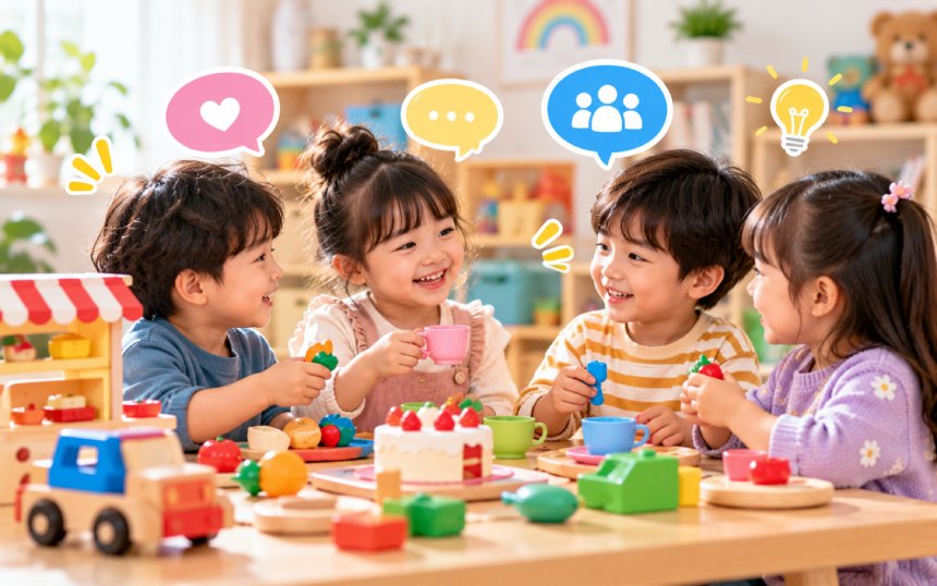 7 loại đồ chơi giúp bé phát triển kỹ năng giao tiếp và làm việc cùng người khác
