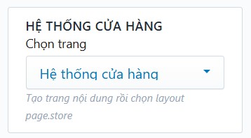 Trang hệ thống cửa hàng