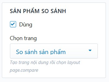 Sản phẩm so sánh