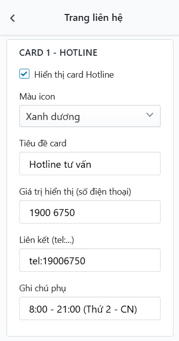Card 1 - Hotline