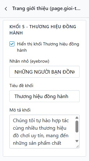 Thương hiệu đồng hành
