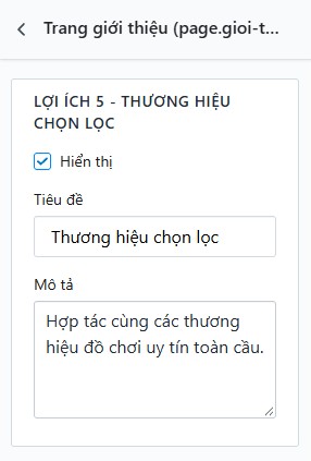 Lợi ích 5 - Thương hiệu chọn lọc