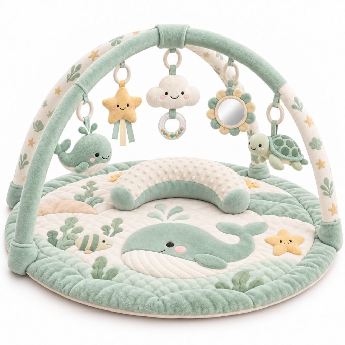 Thảm nằm chơi Tummy Time đa năng
