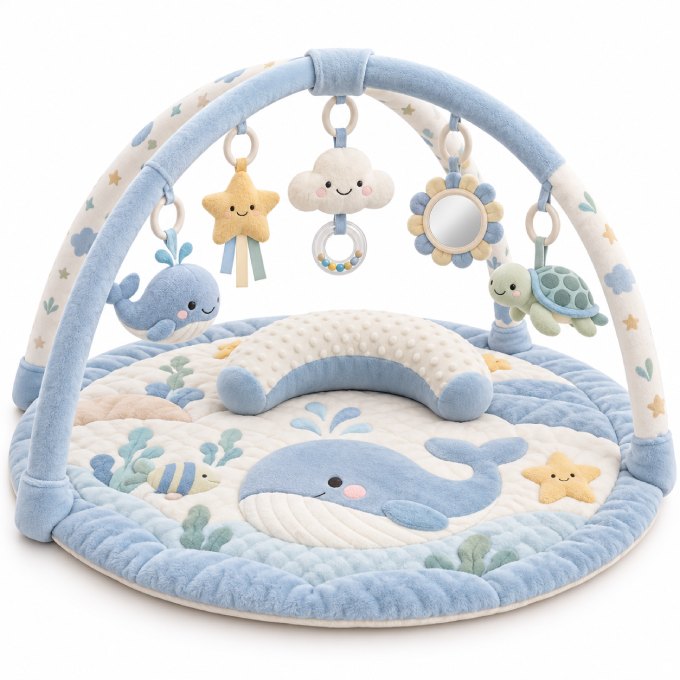 Thảm nằm chơi Tummy Time đa năng