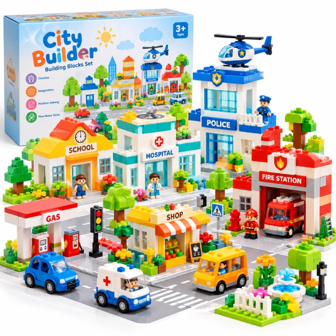 Bộ lắp ghép thành phố mini