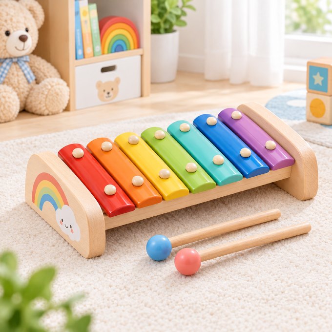 Đàn xylophone cầu vồng cho bé