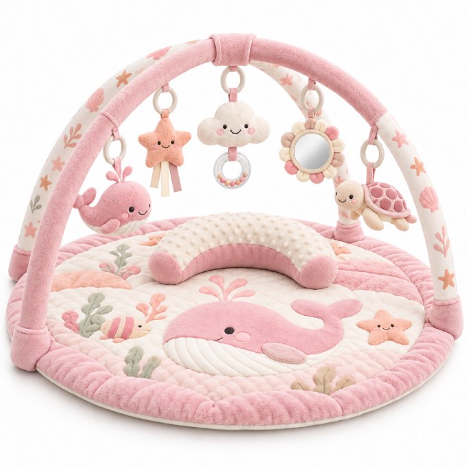 Thảm nằm chơi Tummy Time đa năng