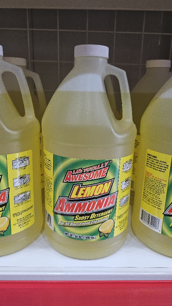 NƯỚC TẨY RỬA ĐA NĂNG LA's TOTALLY AWESOME LEMON AMMONIA 
HƯƠNG CHANH 64 OZ