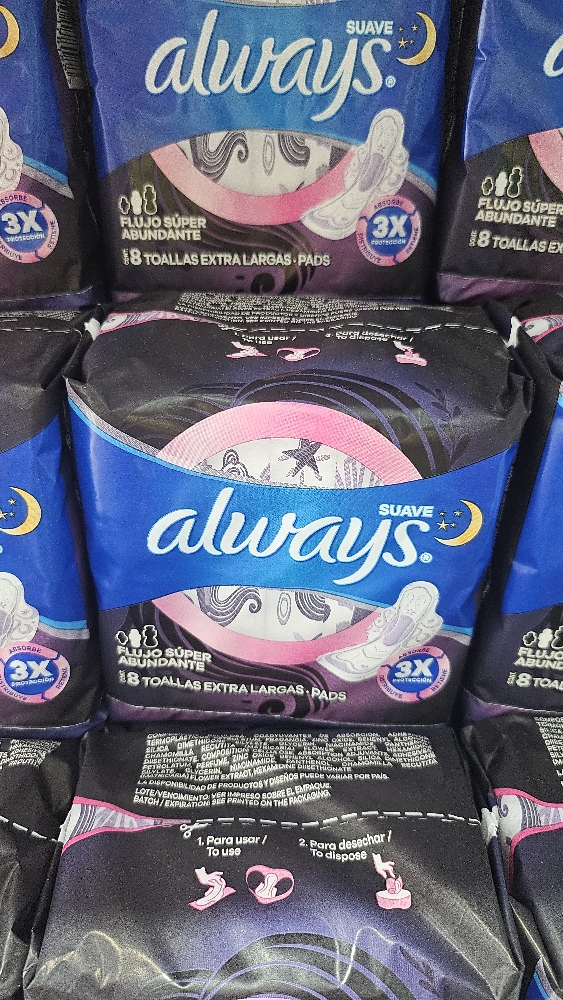 BĂNG VỆ SINH ALWAYS SUAVE SIÊU DÀI 
CÓ CÁNH 8 MIẾNG