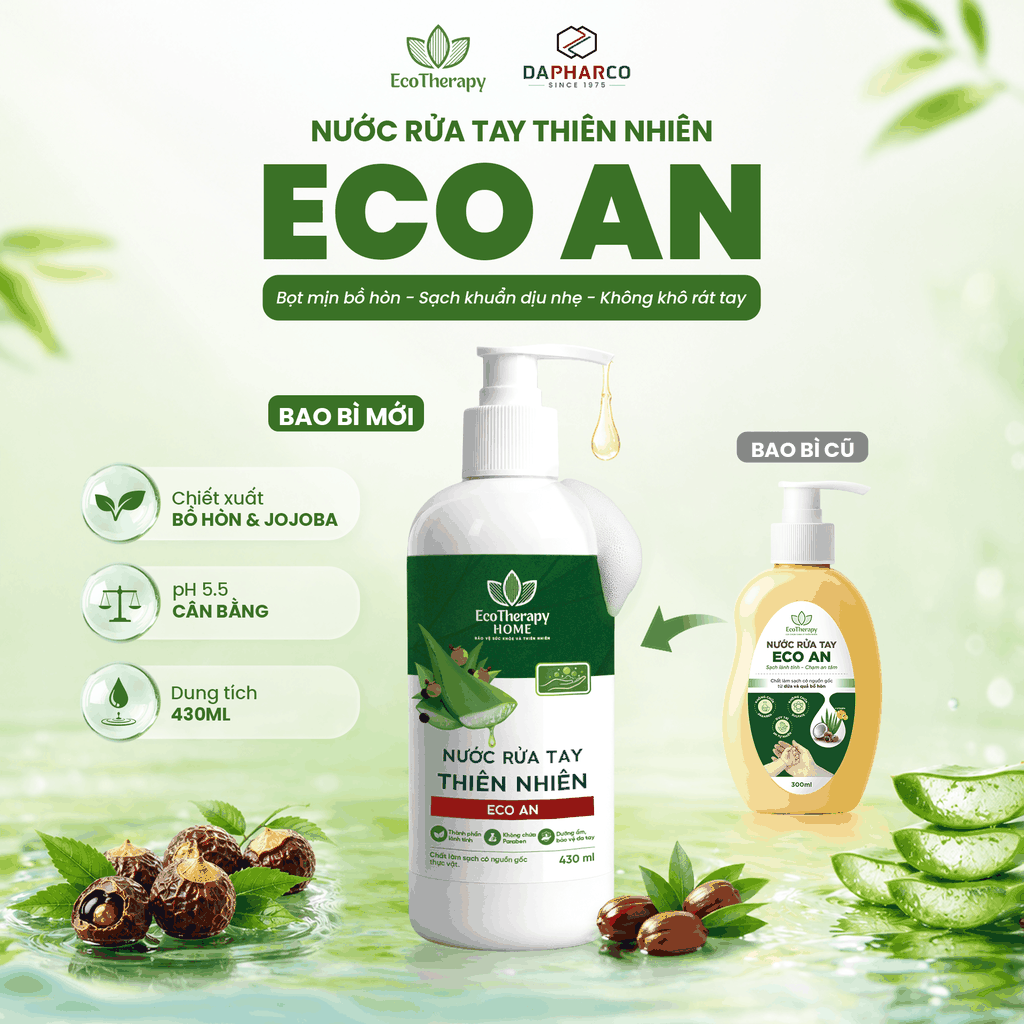 Nước rửa tay Eco An 430ml x2