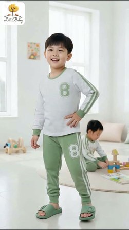 Bộ thun cotton cho bé trai