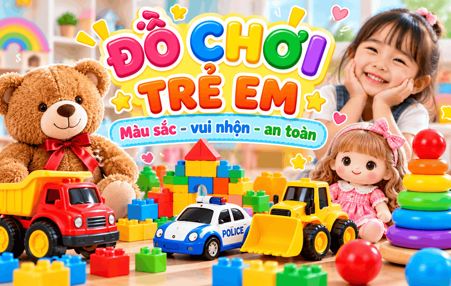 Đồ Chơi Trẻ Em – Thế Giới Sắc Màu Giúp Bé Vui Chơi Mỗi Ngày