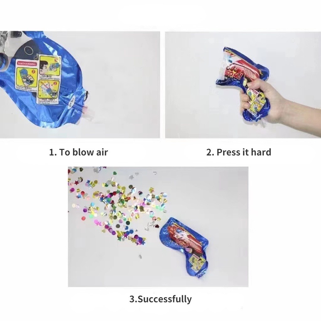 Sung hơi bắn phụt pháo hoa kim tuyến giấy sinh nhật đám cưới dạng sung confetti mini cho các buổi tiệc sinh nhật lễ tết