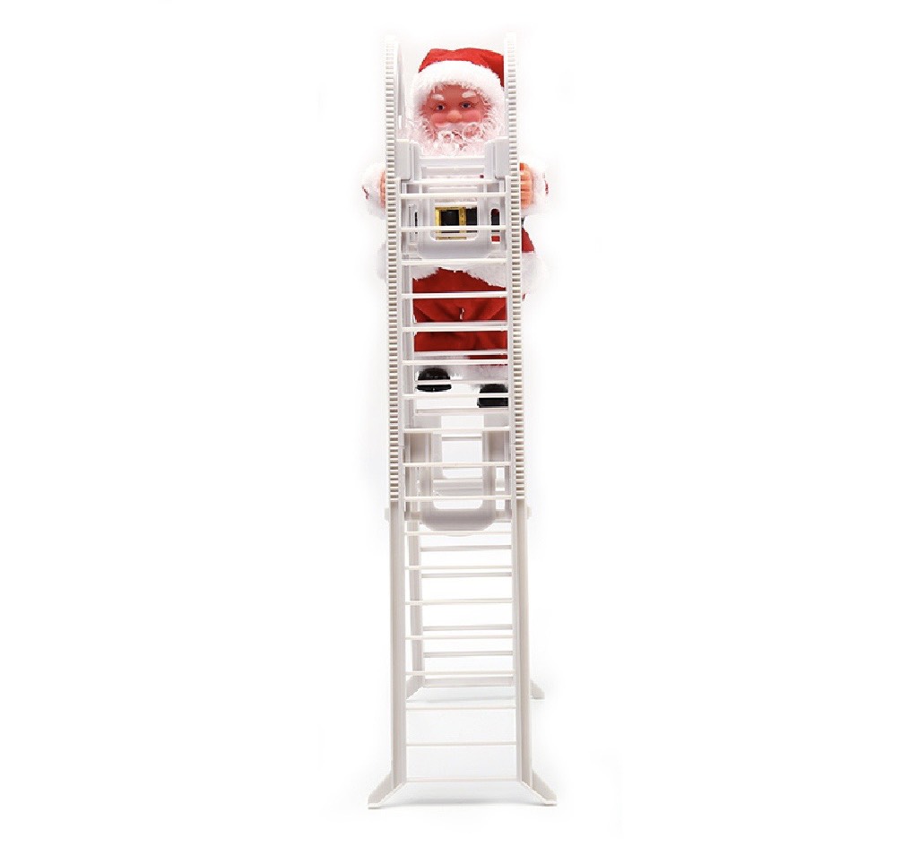 TẶNG PIN Đồ chơi ông già NOEL leo thang gập quà tặng giáng sinh hoặc phụ kiện trang trí Noel ngày lễ giáng sinh