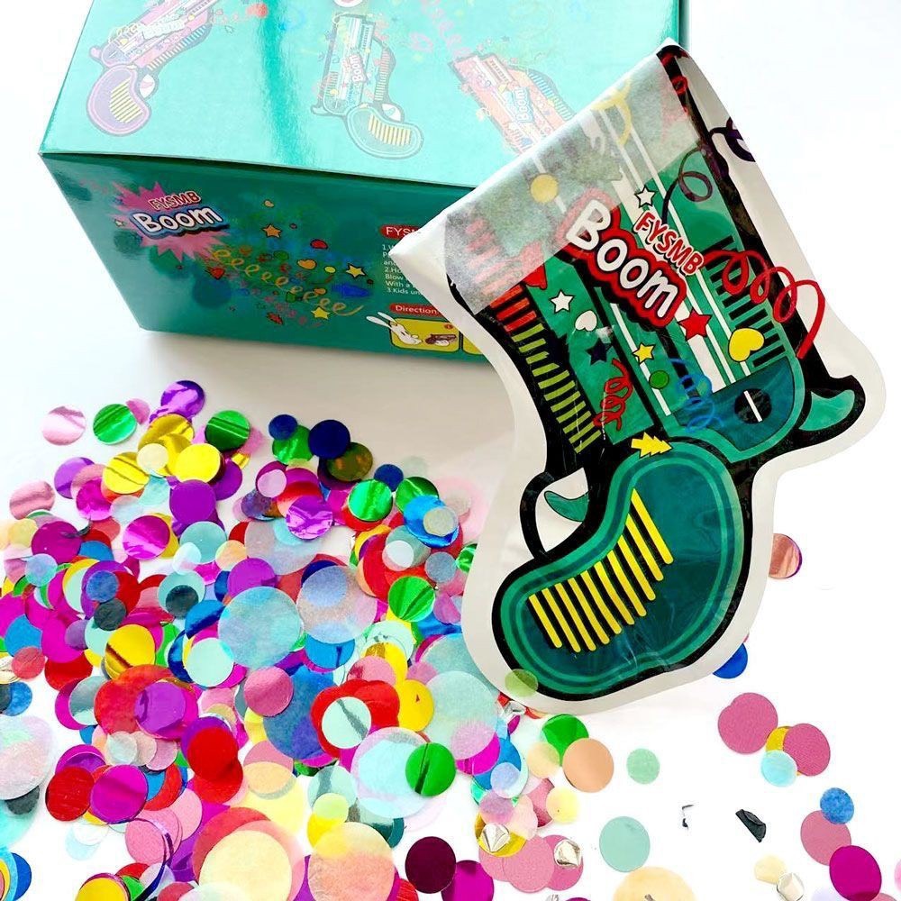 Sung hơi bắn phụt pháo hoa kim tuyến giấy sinh nhật đám cưới dạng sung confetti mini cho các buổi tiệc sinh nhật lễ tết