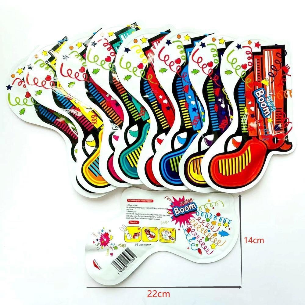 Sung hơi bắn phụt pháo hoa kim tuyến giấy sinh nhật đám cưới dạng sung confetti mini cho các buổi tiệc sinh nhật lễ tết