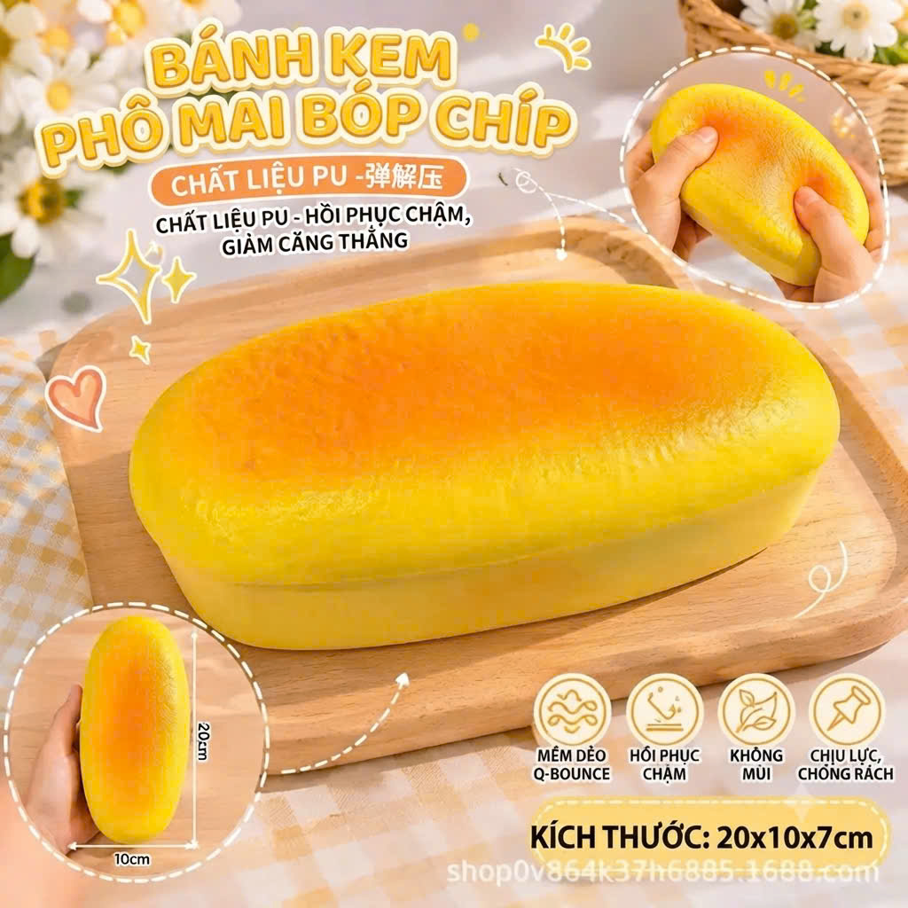 ĐỒ CHƠI BUTTER BÁNH SQUISHY BÁNH MÌ PHÔ MAI / BÁNH SỪNG TRÂU / BÁNH ORIO / HAMBUGER BÓP MỀM TAN CHẬM GIẢM CĂNG THẲNG