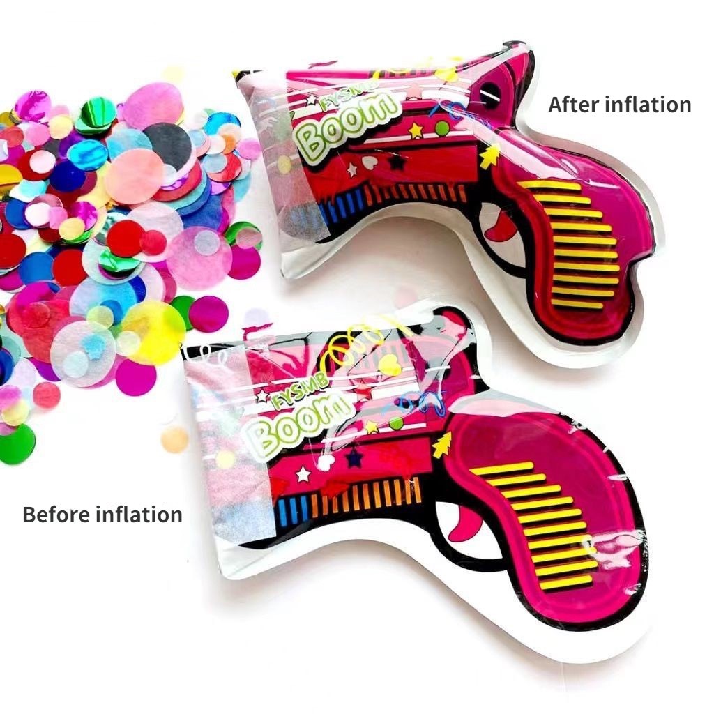 Sung hơi bắn phụt pháo hoa kim tuyến giấy sinh nhật đám cưới dạng sung confetti mini cho các buổi tiệc sinh nhật lễ tết