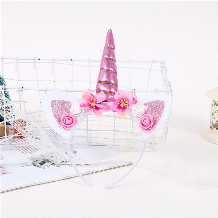 CÀI TÓC HÌNH KỲ LÂN NGỰA PONY MÀU HỒNG 7 SẮC CẦU VỒNG XINH XẮN DỄ THƯƠNG CHO BÉ GÁI