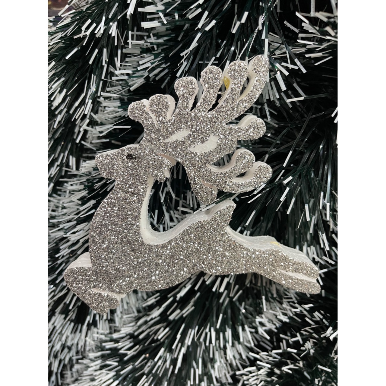 Set 3 món mini Hình nón noel vớ noel tuần lộc 10cm có hình 2 mặt bằng xốp treo Trang trí cây thông noel ễ giáng sinh