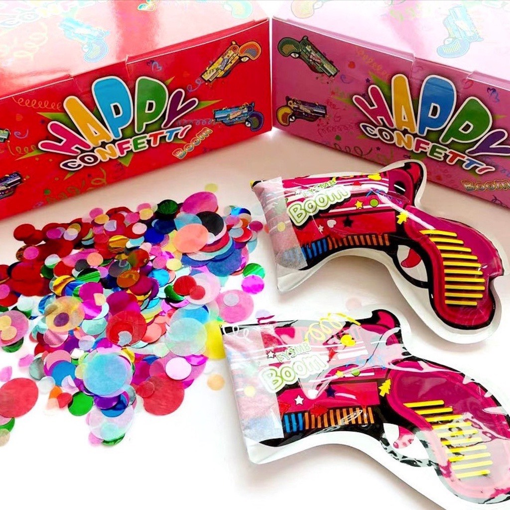 Sung hơi bắn phụt pháo hoa kim tuyến giấy sinh nhật đám cưới dạng sung confetti mini cho các buổi tiệc sinh nhật lễ tết