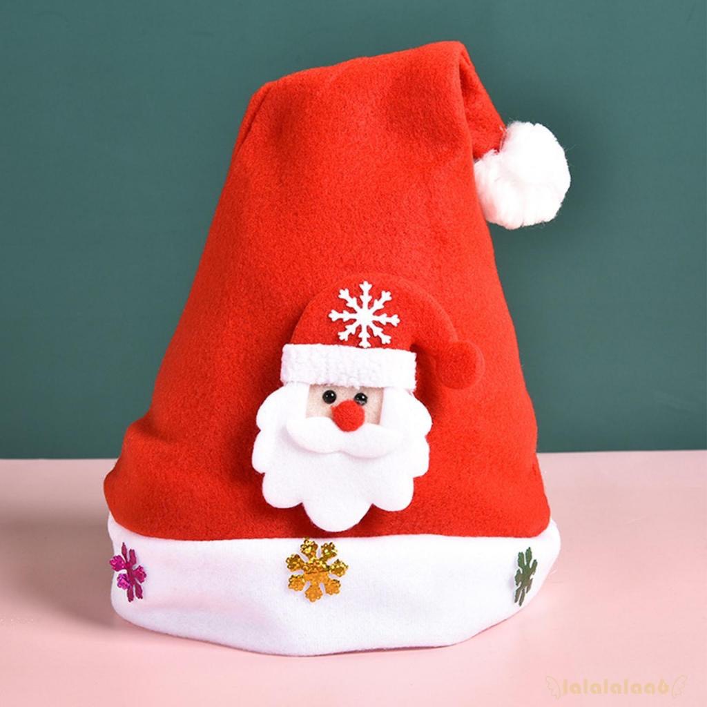 Nón Noel vải nỉ có đính hình ông già noel tuần lộc người tuyết hươu phụ kiện trang phục noel ngày lễ giáng sinh