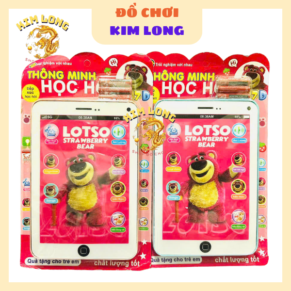 ĐỒ CHƠI IPAD MINI THÔNG MINH PHÁT NHẠC KỂ CHUYỆN ĐỌC THƠ HÌNH BABY THREE / KUROMI / KITTY / GẤU DÂU / MÈO TOM CHO BÉ